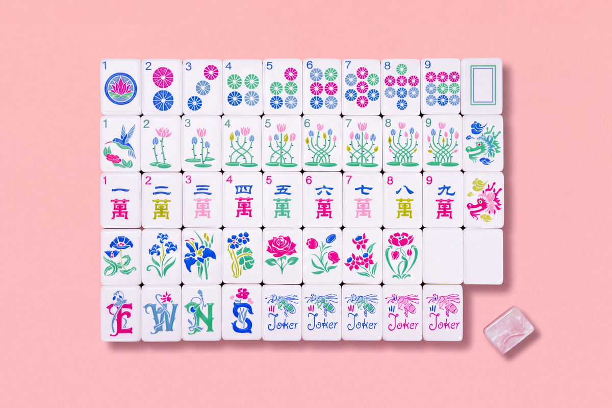 The Averill Mahjong Set — Monet's Garden Pearl Edition