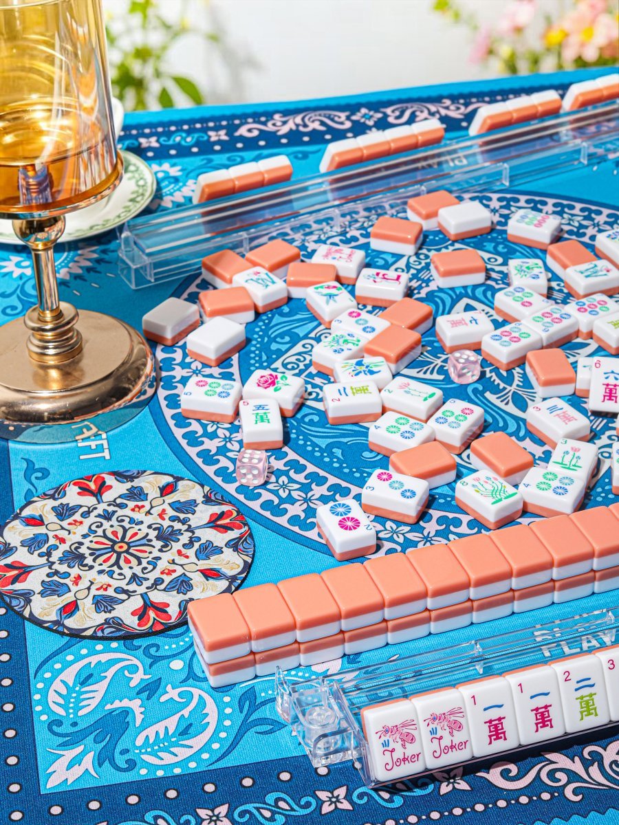Averill mahjong set on a table