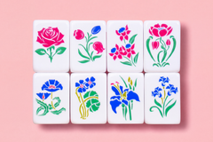 The Averill Mahjong Set — Monet's Garden Pearl Edition
